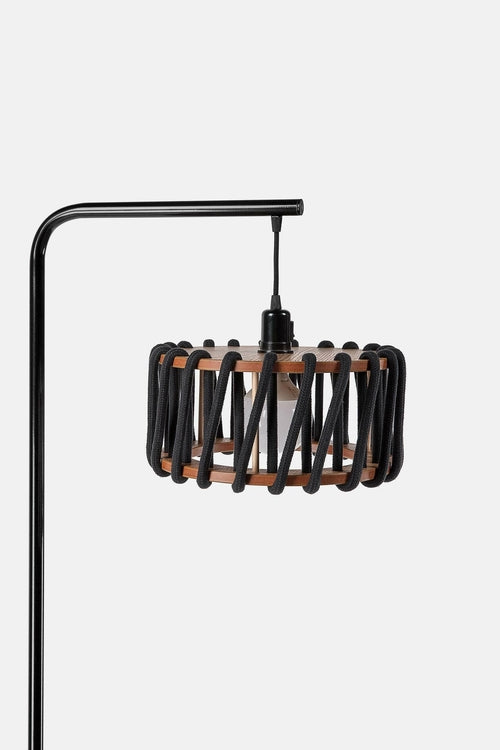 Macaron Floor Lamp, black frame - LUMORA DECO