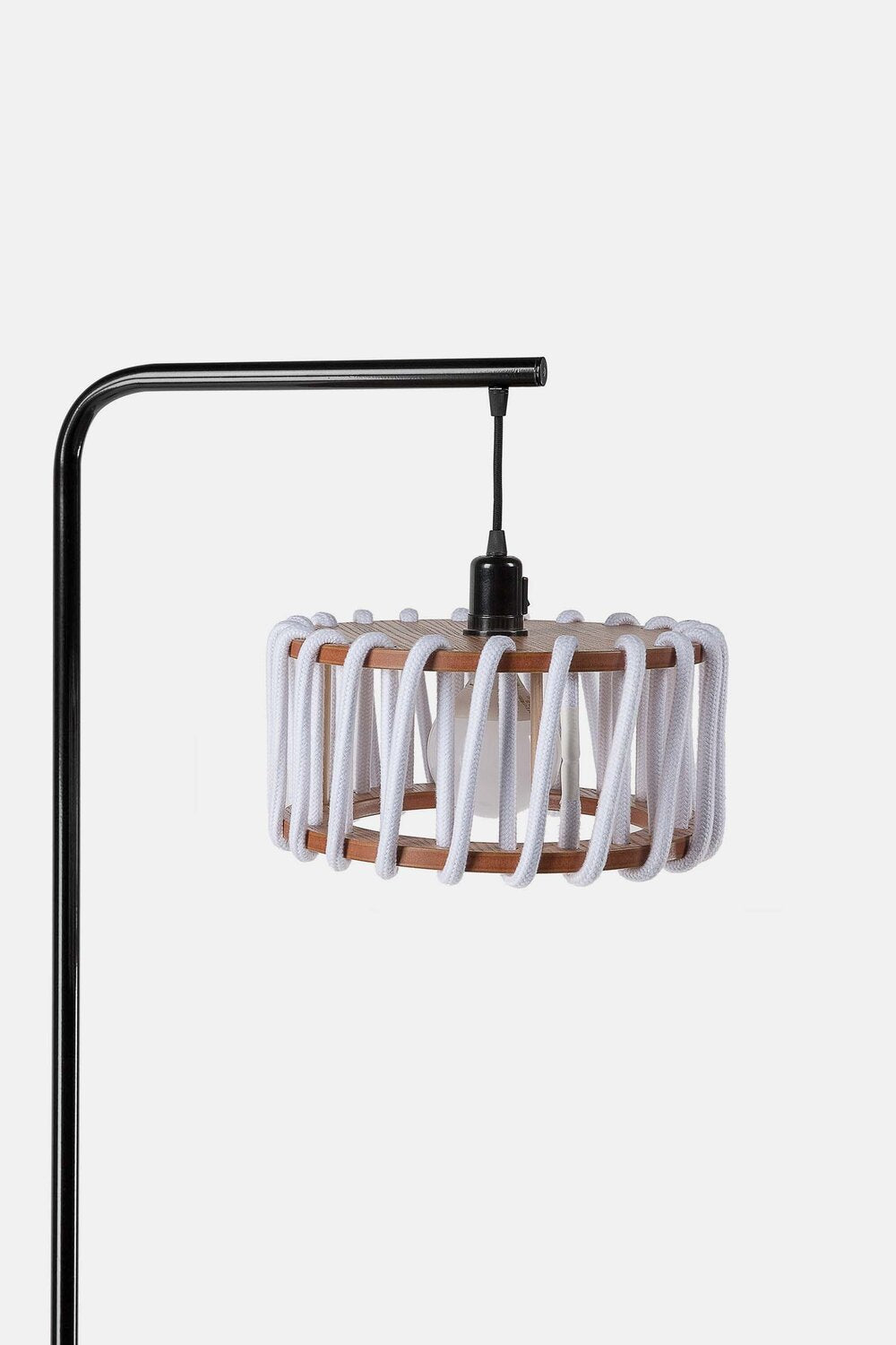 Macaron Floor Lamp, black frame - LUMORA DECO