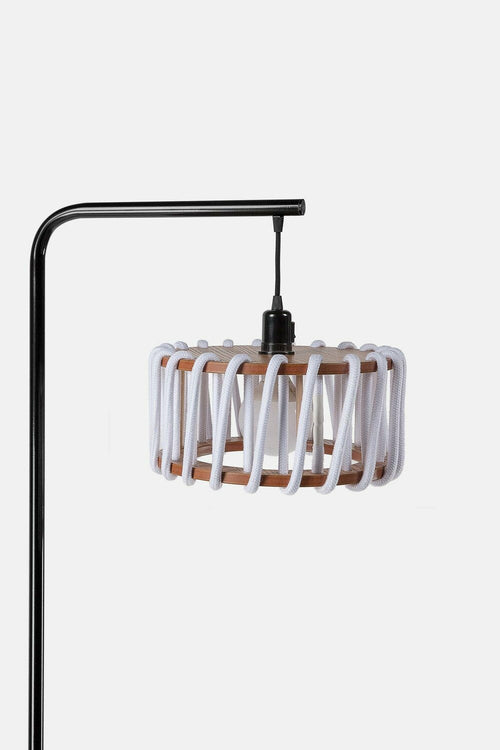 Macaron Floor Lamp, black frame - LUMORA DECO