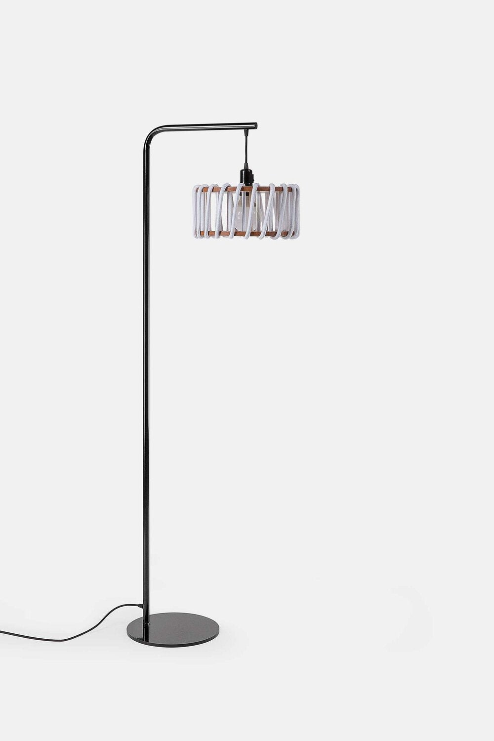 Macaron Floor Lamp, black frame - LUMORA DECO