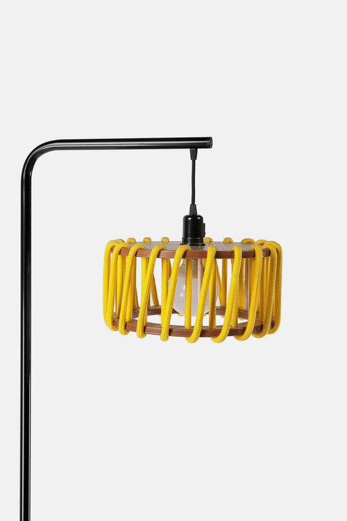 Macaron Floor Lamp, black frame - LUMORA DECO