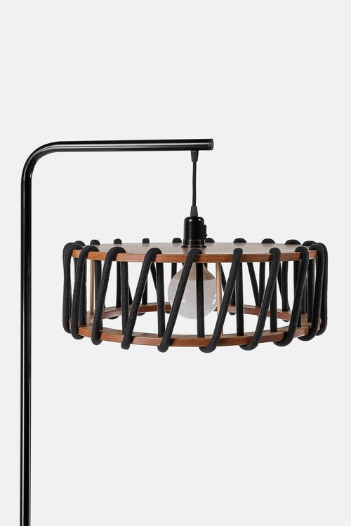 Macaron Floor Lamp, black frame - LUMORA DECO
