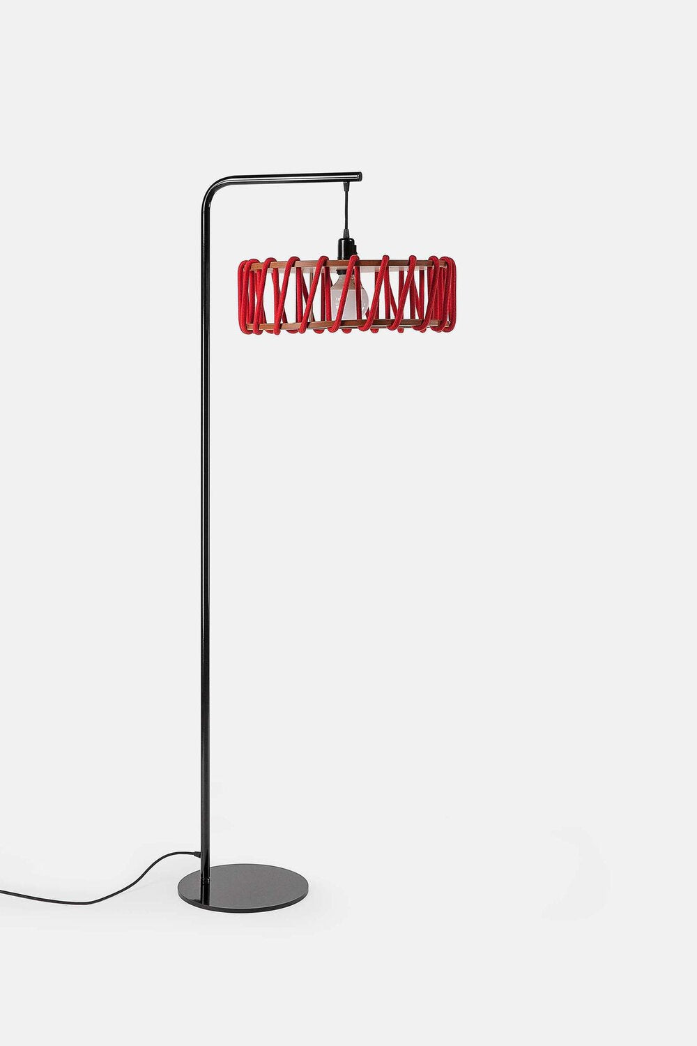 Macaron Floor Lamp, black frame - LUMORA DECO