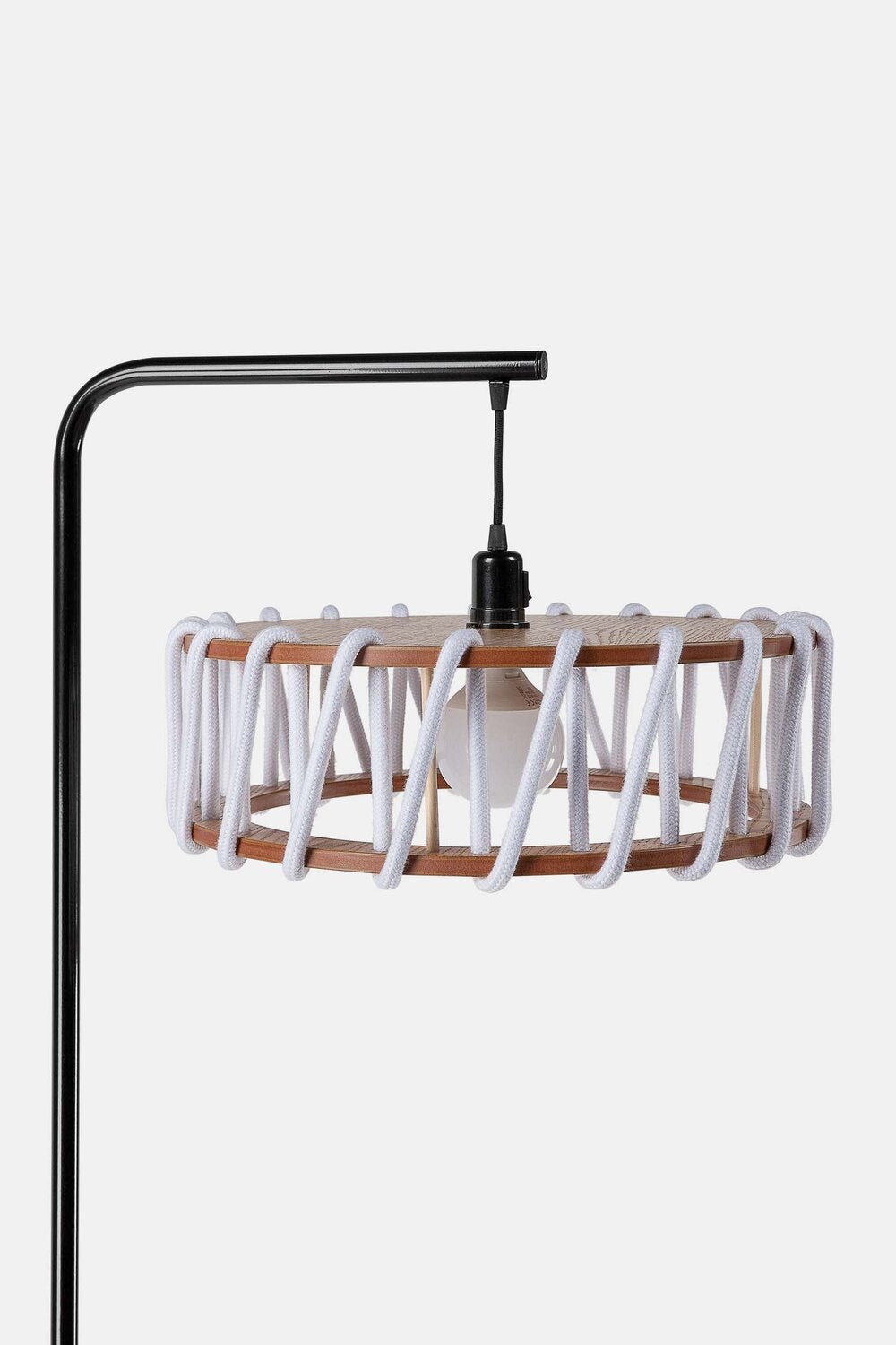 Macaron Floor Lamp, black frame - LUMORA DECO
